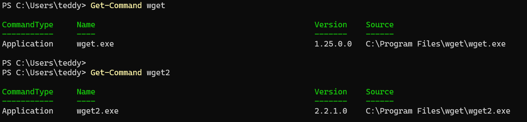 get-command wget
